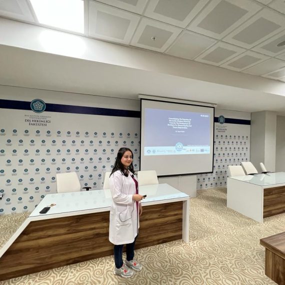 Dr. Hazal KAYA organized a meeting with young researchers to give information about the REGENEU at the Faculty of Dentistry.