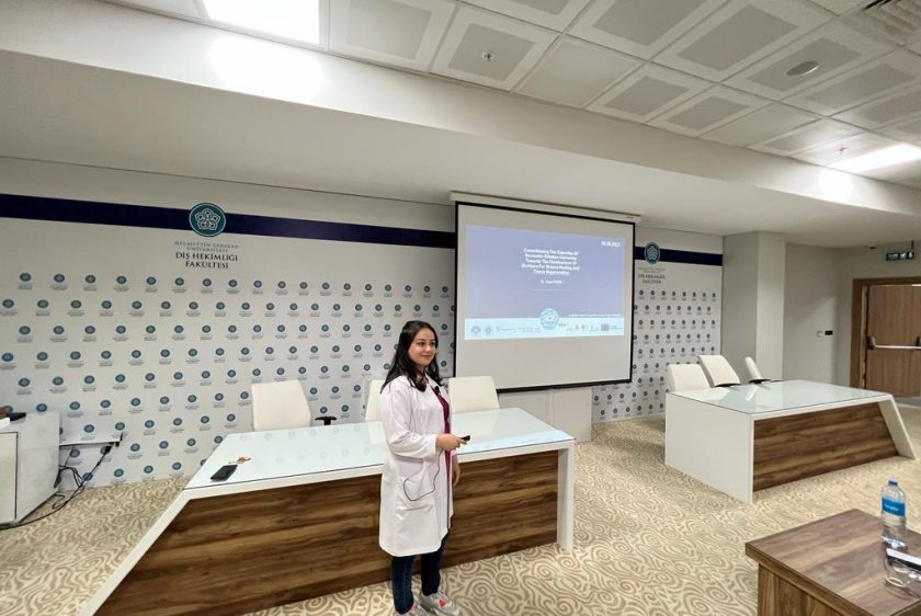 Dr. Hazal KAYA organized a meeting with young researchers to give information about the REGENEU at the Faculty of Dentistry.